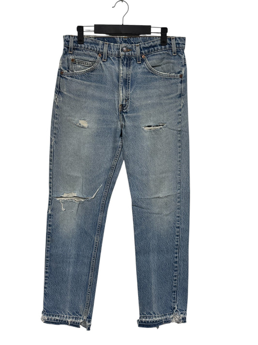 Vintage 90's Levi's Orange Tab Distressed Denim Jeans Size 31x31