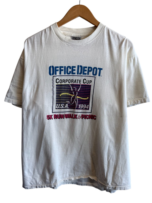 Vintage 1994 Office Depot Corporate Cup Marathon Tee Size XL
