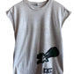 Vintage 90's Starter Grey Cutoff Basketball Tee Size Medium