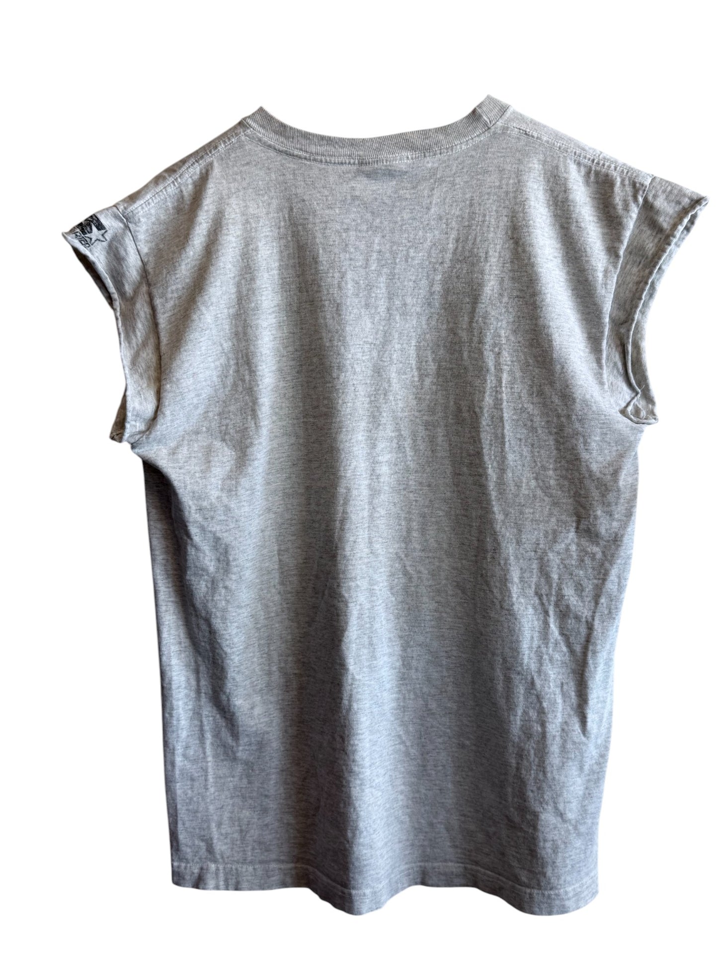 Vintage 90's Starter Grey Cutoff Basketball Tee Size Medium