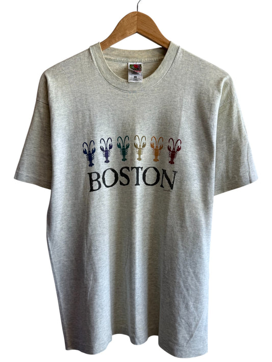 Vintage 90's Boston Massachusetts Lobster Graphic Tee Size Large