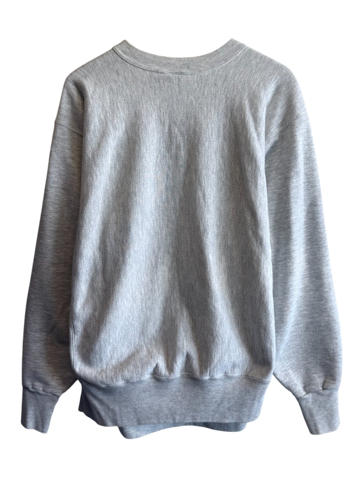 Vintage 90's Kellogg Reverse Weave Grey Crewneck Sweater Size XXL