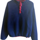 Vintage Land's End Navy Blue Fleece Sweater Size Medium