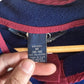 Vintage Land's End Navy Blue Fleece Sweater Size Medium