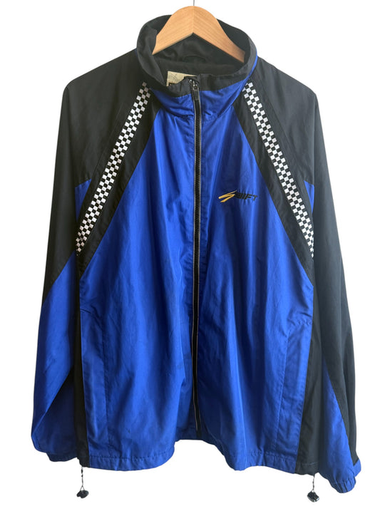 Vintage 90's Swift Blue Zip Up Windbreaker Size Large