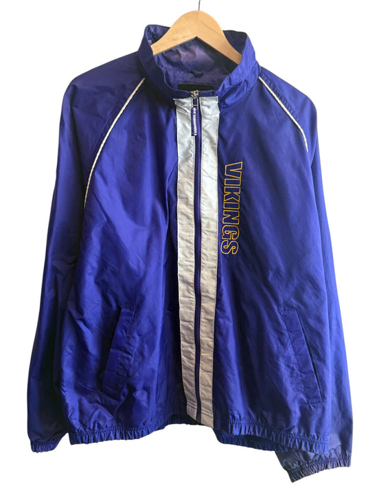 Vintage Minnesota Vikings NFL Zip Up Jacket Size Large