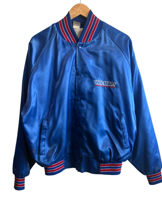 Vintage 80's Walmart People Make the Difference Bomber Jacket Size Large
