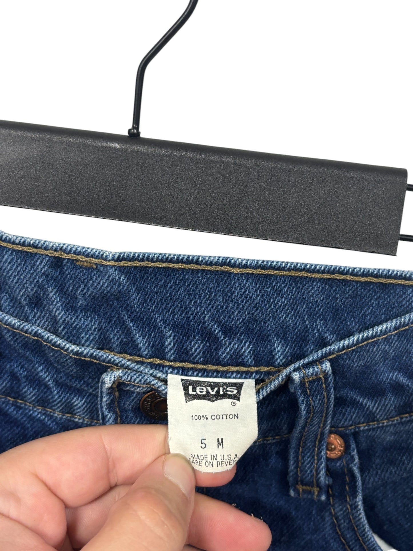 Vintage 90's Levi's Women's 550 Dark Wash Denim Jeans Size 27x30