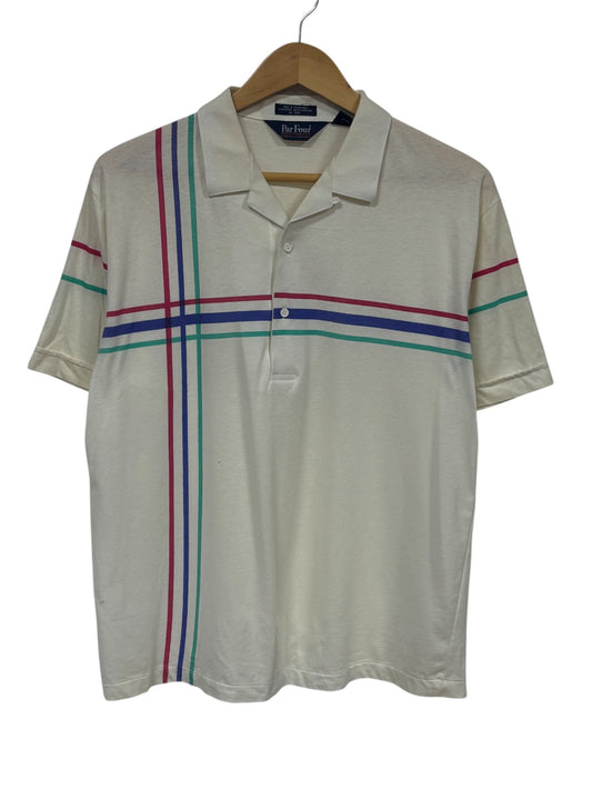 Vintage 90's Par Four Sportswear Golf Polo Shirt Size Large