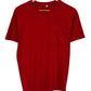 Vintage 80's Hanes Red Blank Pocket Tee Size Large