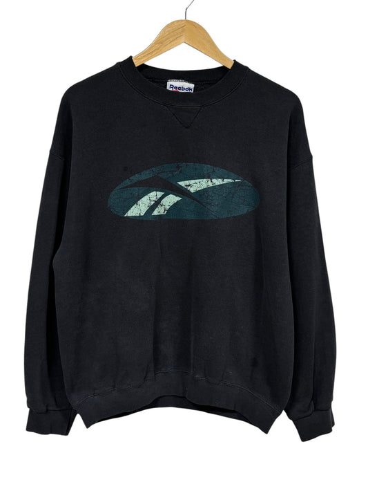 Vintage 90's Reebok Classic Logo Big Print Sweater Size Large