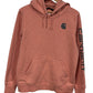 Carhartt Women's Classic Logo Pink Pullover Hoodie Size Large