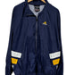 Vintage 90's Adidas Big Logo Navy Blue Gold Windbreaker Jacket Size XL
