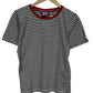 Vintage 90's Women's Gimmie International Striped Tee Size Medium