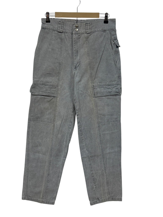 Vintage 90's Women's Le Tigre Grey Cargo Denim Jeans Size 31x31