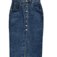 Vintage 90's ENUF Women's Denim Maxi Skirt Size 29