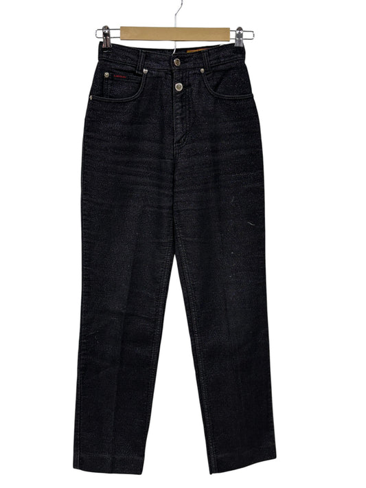 Vintage Women's Lawman Western Black Denim High Waist Jeans Size 24x28