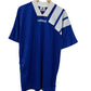 Vintage 90's Adidas Blue Three Stripes Soccer Jersey Size Large Tall