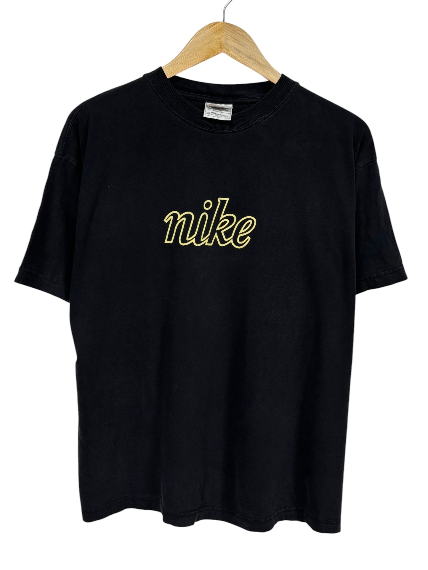 Vintage 90's Nike Script Spellout Graphic Tee Size Large