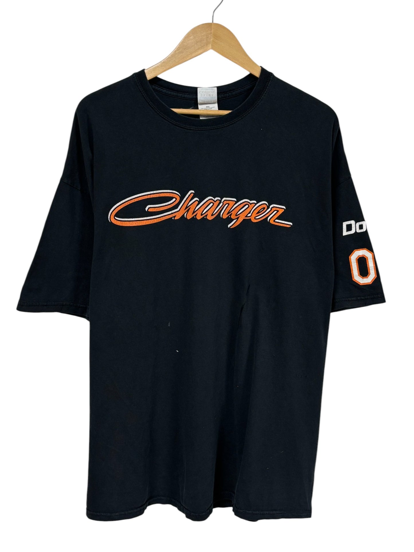 Vintage Y2K Dodge Charger Script Graphic Tee Size XXL