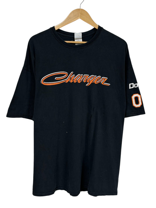 Vintage Y2K Dodge Charger Script Graphic Tee Size XXL