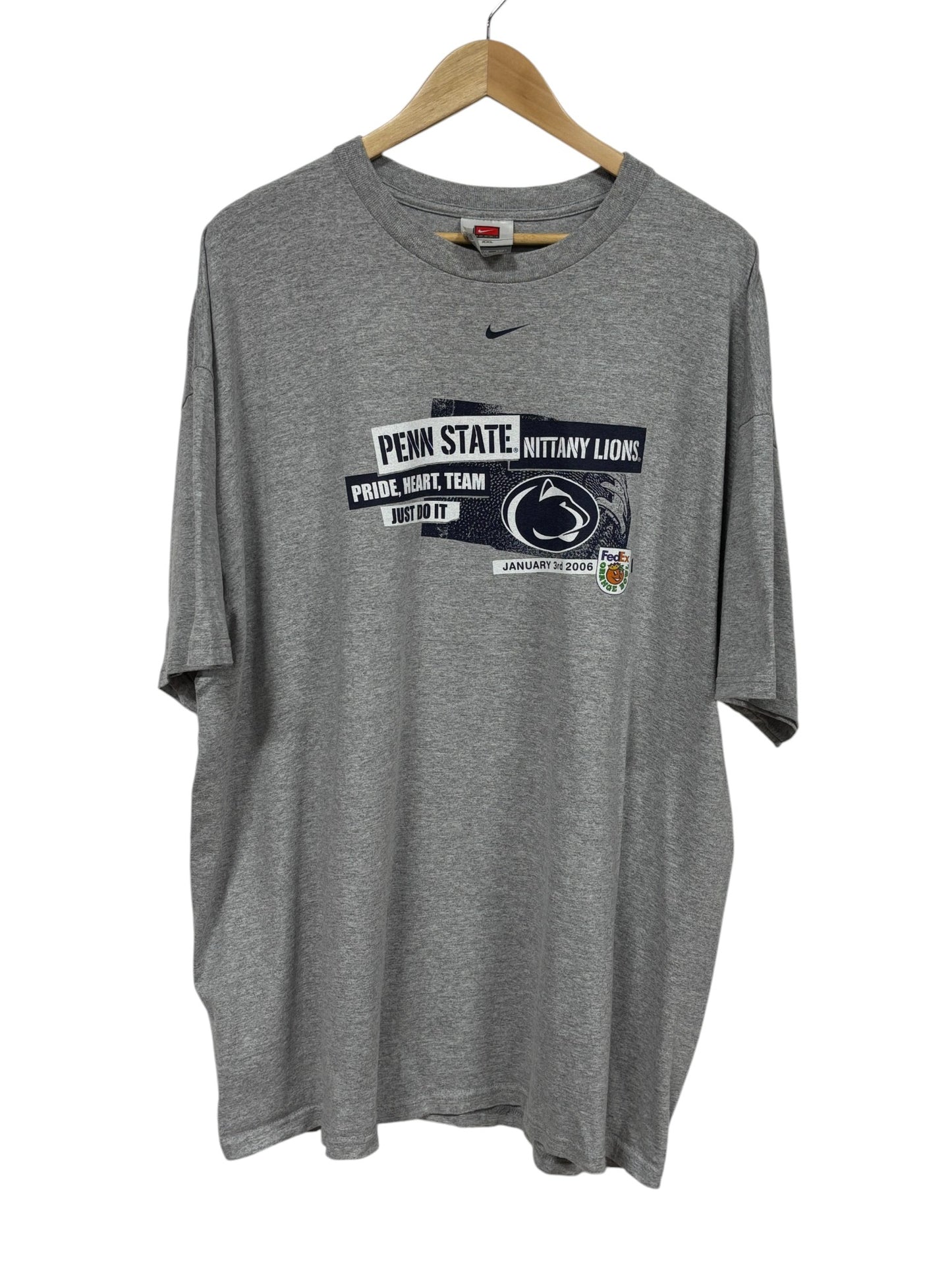 Vintage Nike Penn State Nittany Lions Center Swoosh Tee Size XXL
