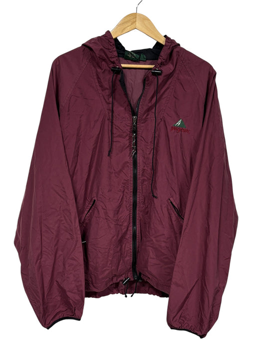 Vintage 90's Jansport Maroon Red Zip Up Jacket Size XL