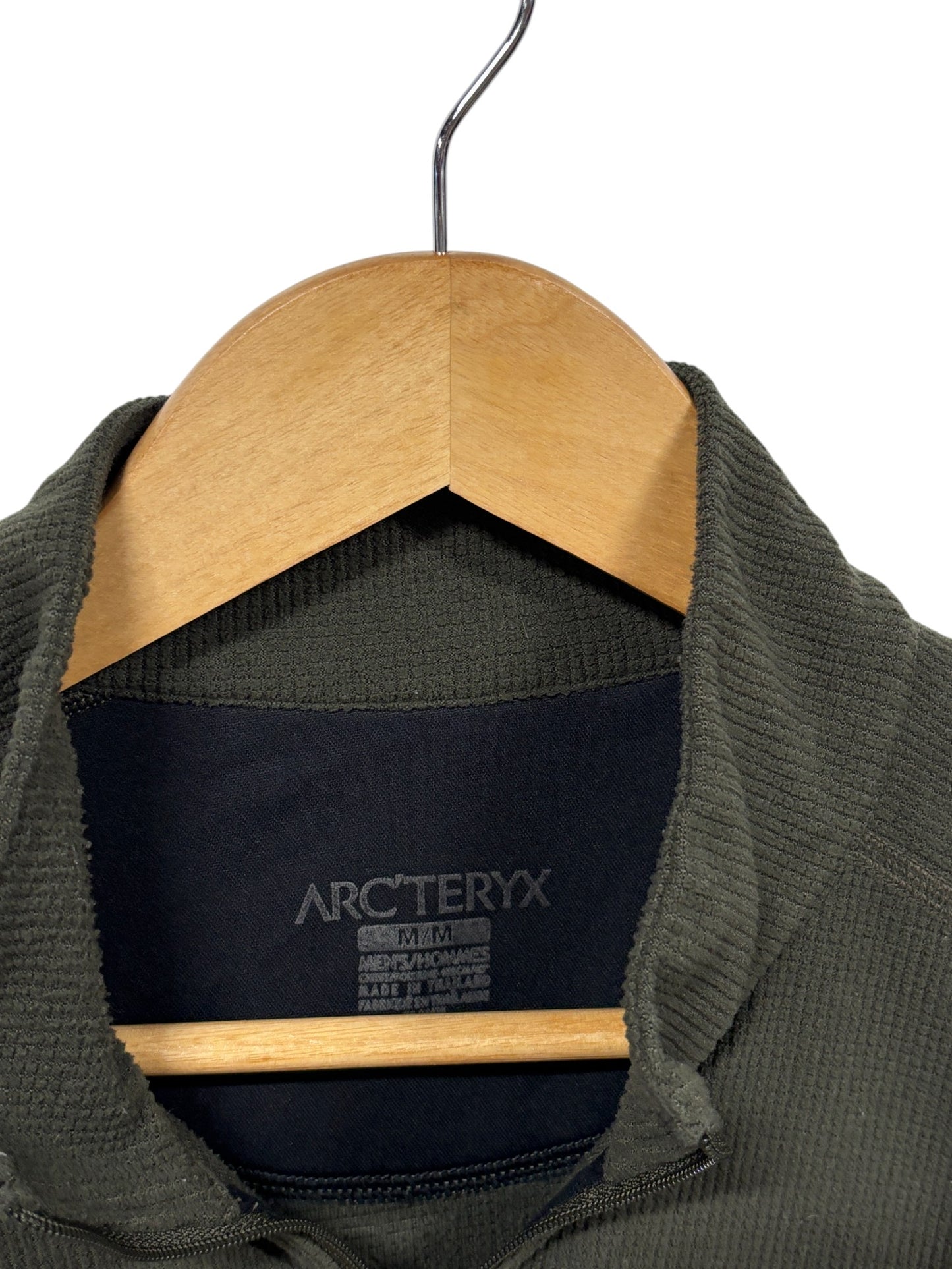 Arc'Teryx Olive Green Quarter Zip Sweater Size Medium