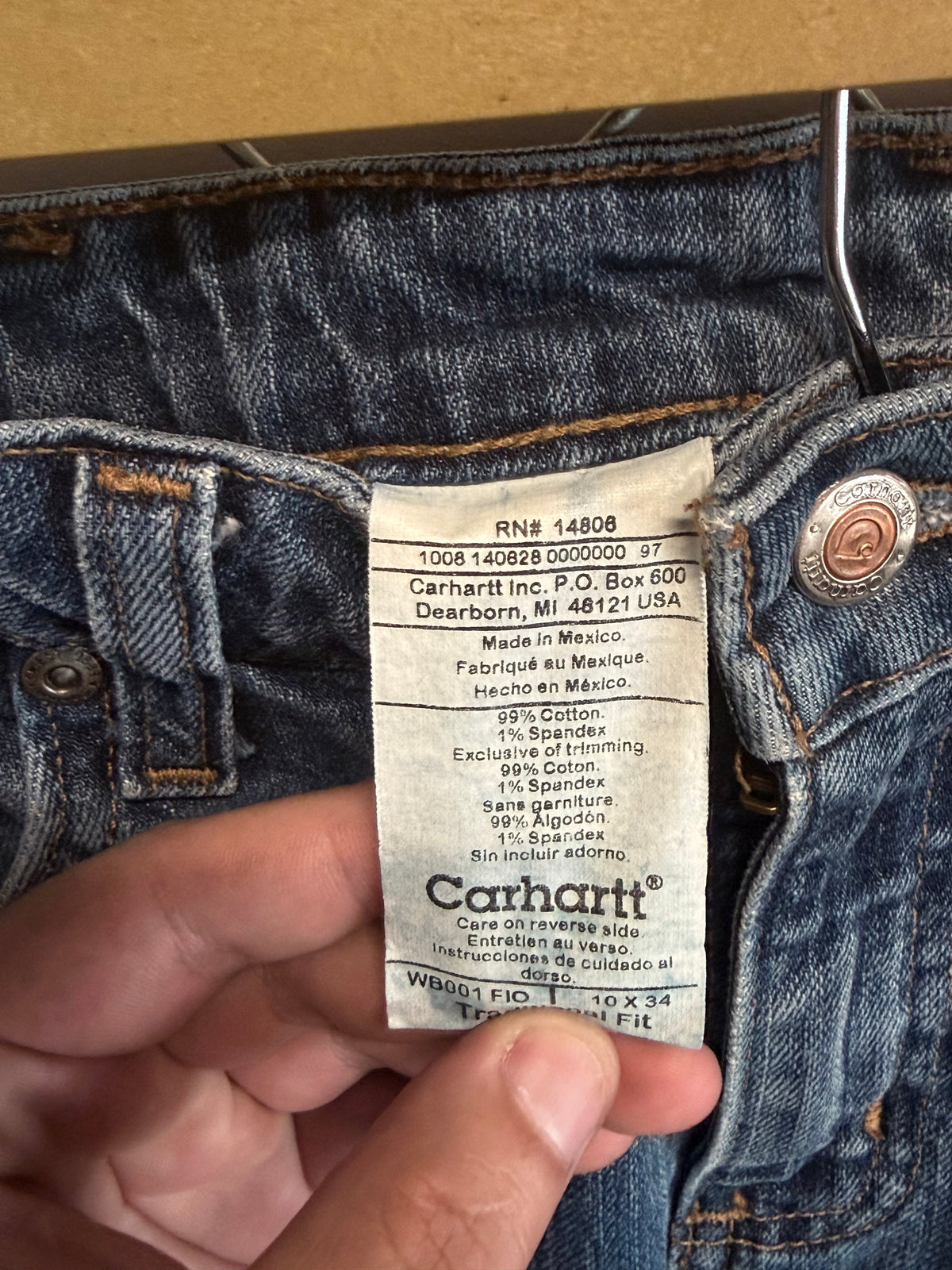 Carhartt Women's Traditional Fit Denim Jeans Size 32x31