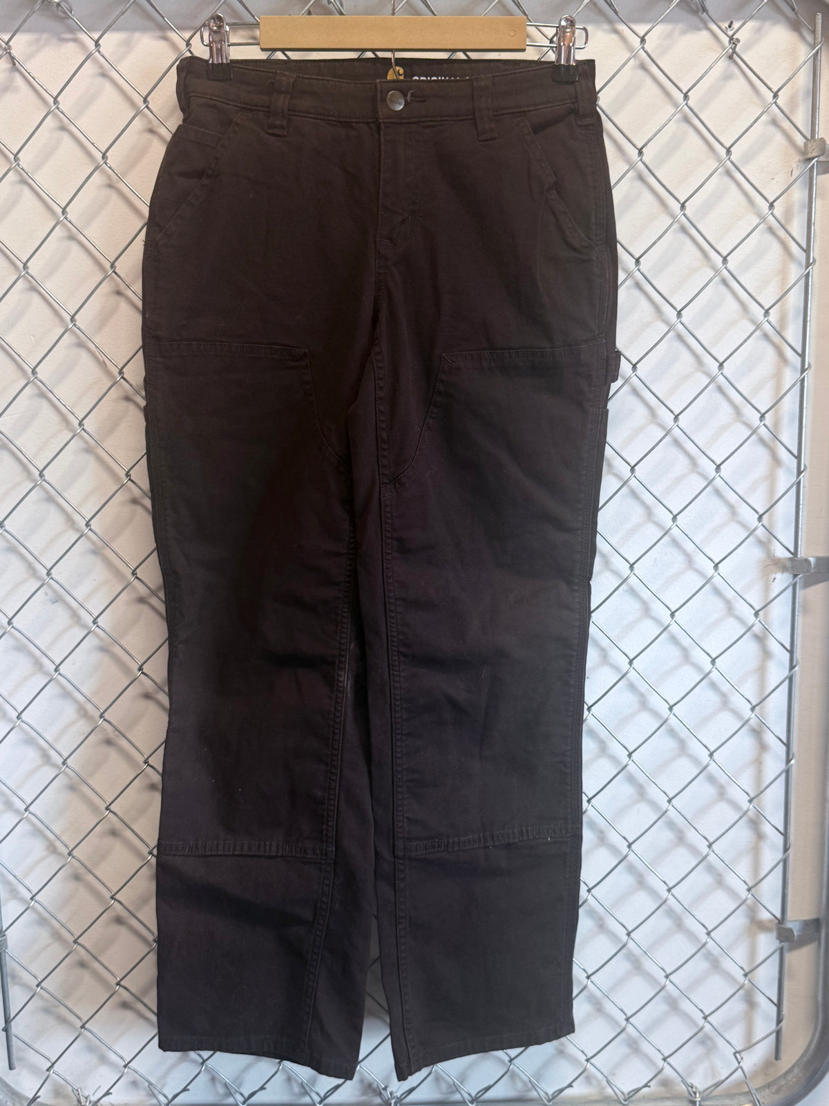 Carhartt Brown Women's Double Knee Carpenter Pants Size 29x27