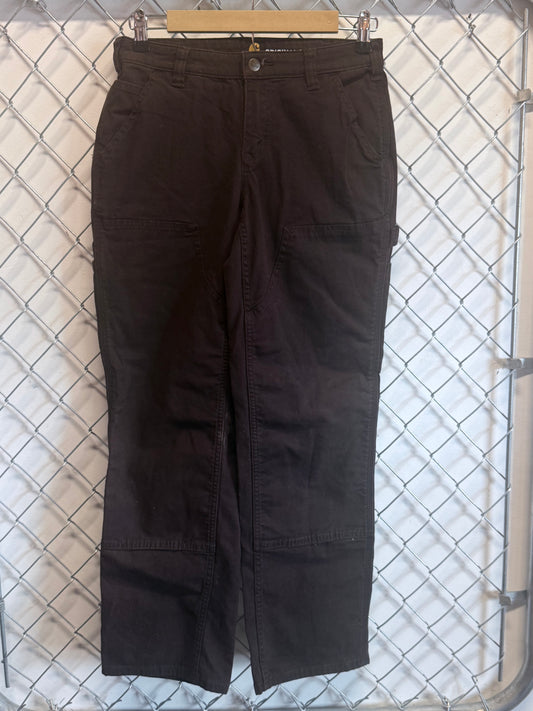Carhartt Brown Women's Double Knee Carpenter Pants Size 29x27