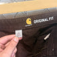 Carhartt Brown Women's Double Knee Carpenter Pants Size 29x27