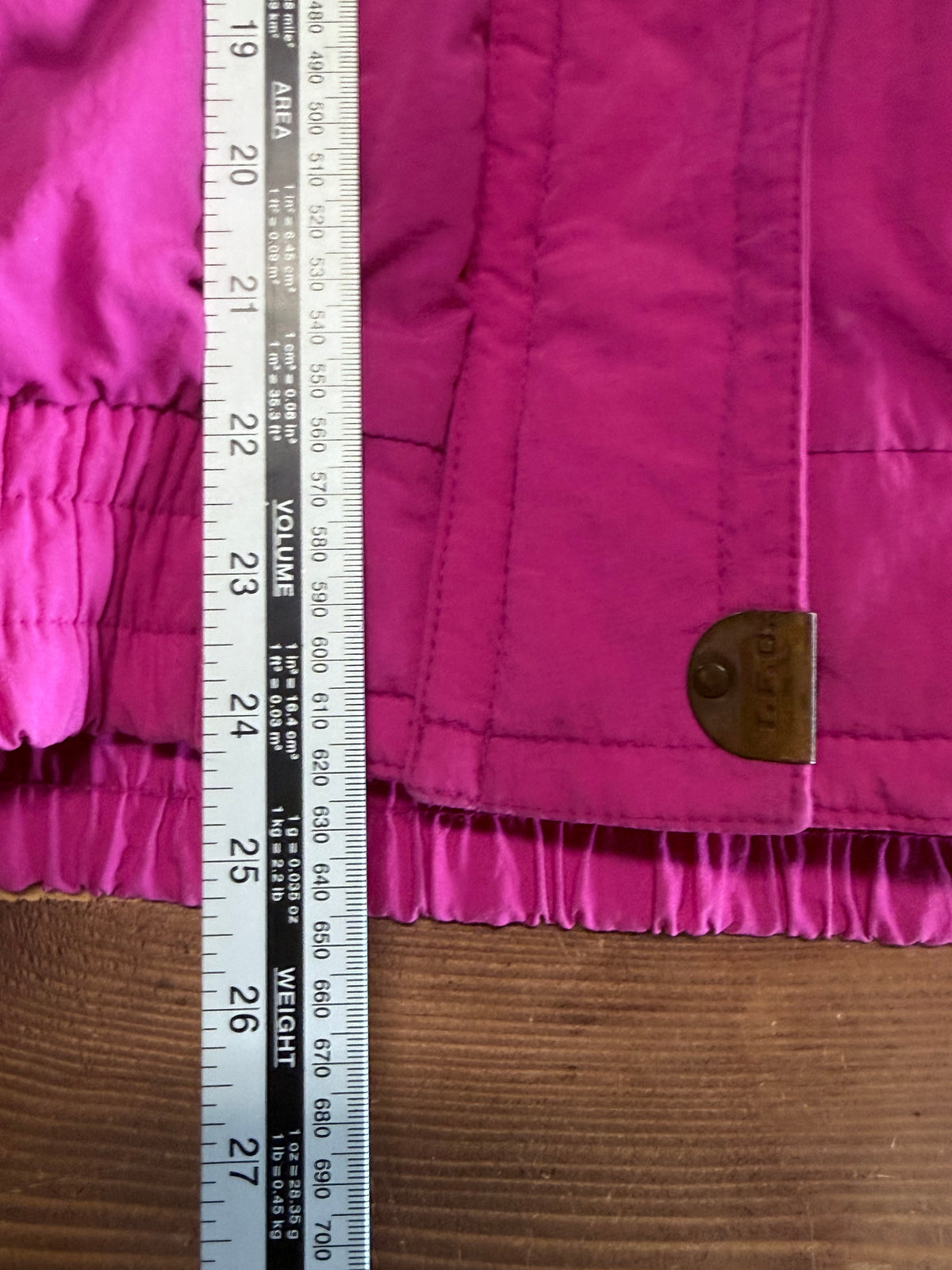 Vintage Triple FAT Goose Down Insulated Pink Purple Jacket Size Medium