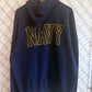 Vintage 90's United States Navy Military Crest Logo Blue Hoodie Size XXL
