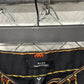 True Religion Ricky Relaxed Straight Black Orange Stitching Jeans Size 32x32