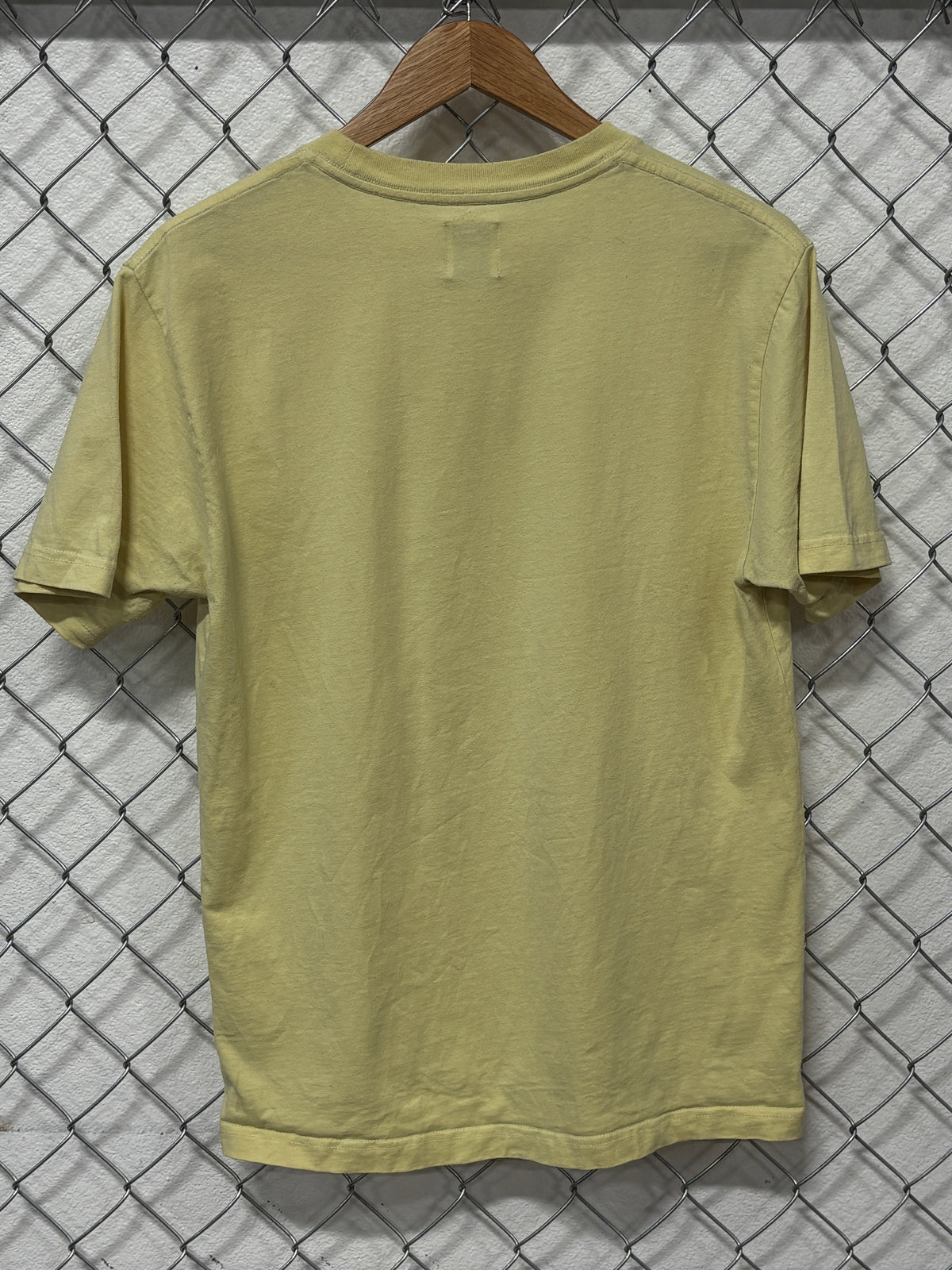 New Balance Classic Logo Yellow Graphic Tee Size Small