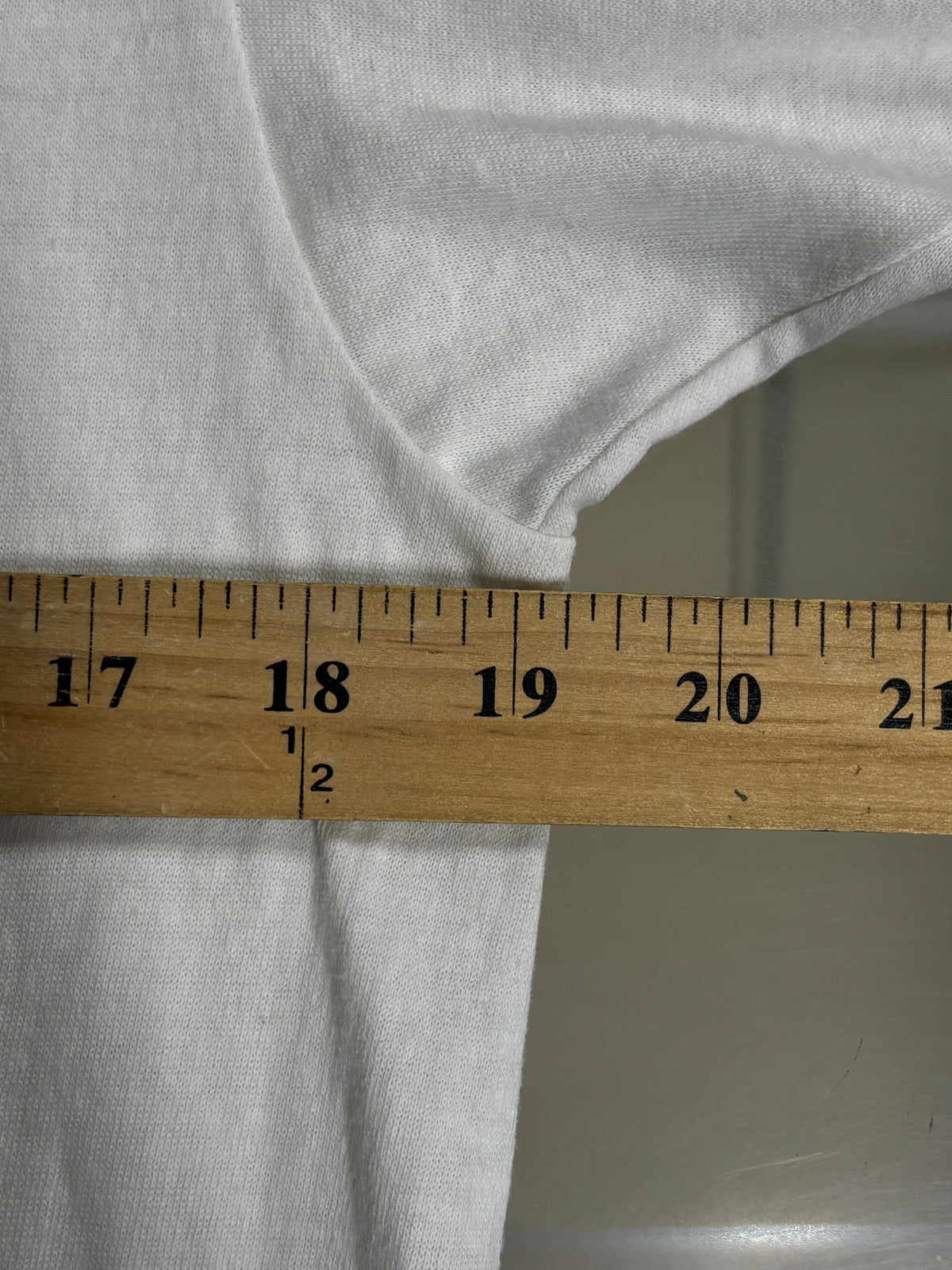 Vintage 80's Energize Me Ringer White Graphic Tee Size Large