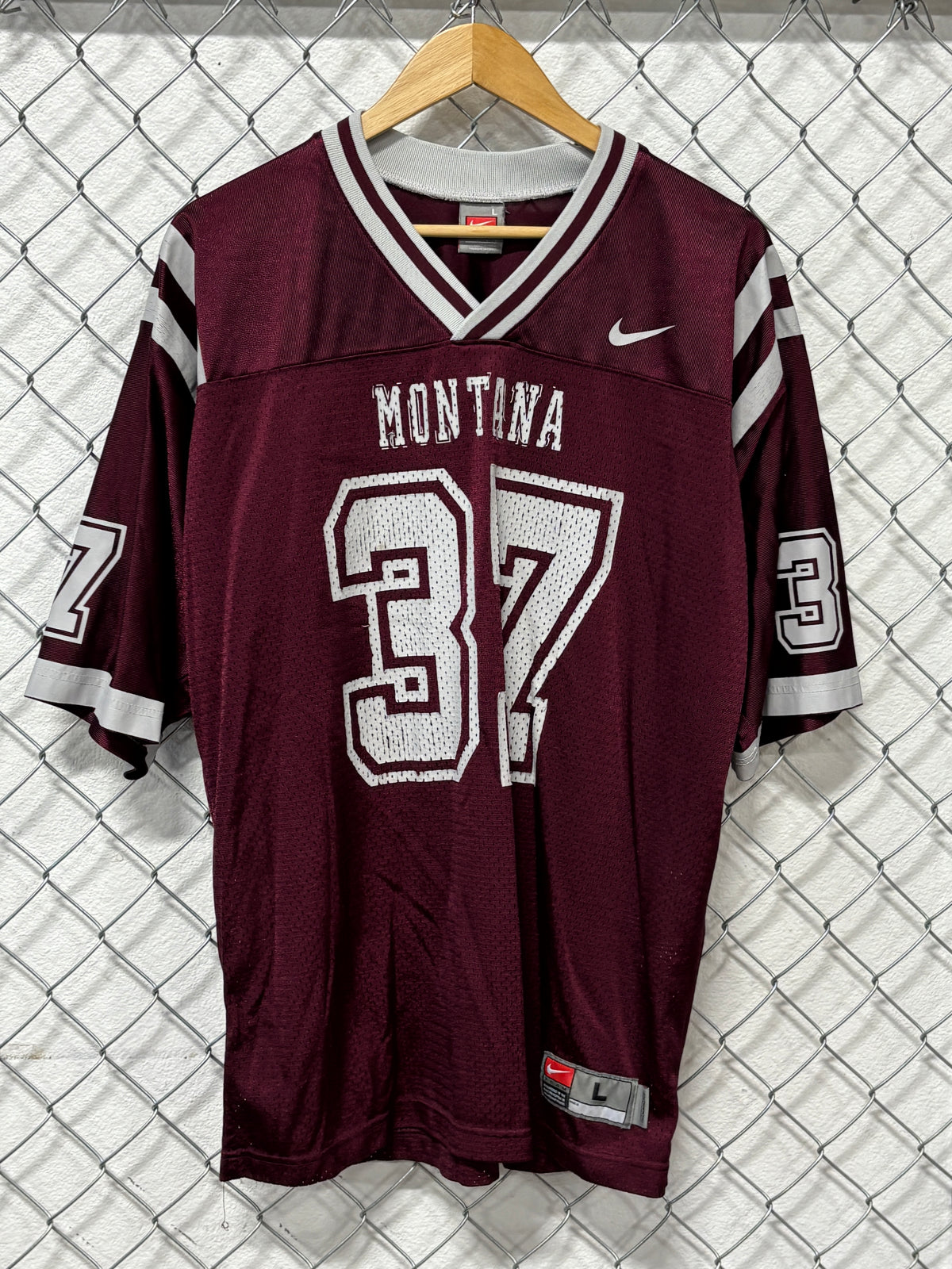 Vintage Nike University of Montana Grizzlies Football Jersey Size Large