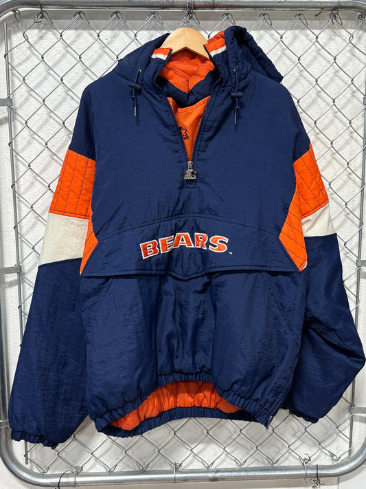 Vintage 90's Starter NFL Pro Line Chicago Bears Puffer Jacket Size XXL