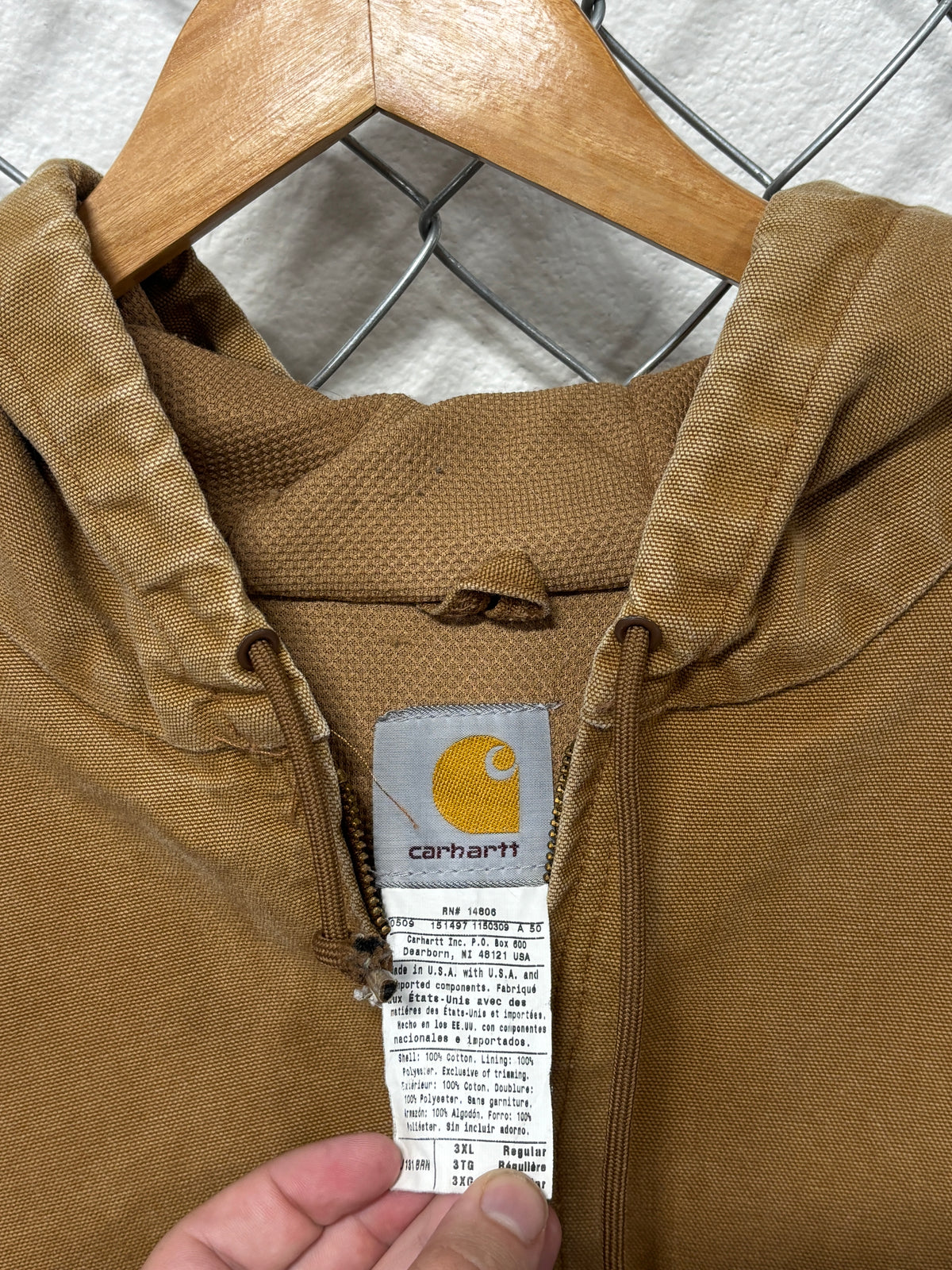 Vintage Carhartt J131 Brown Carhartt Insulated Jacket Size 3XL