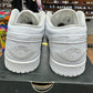 Jordan 1 Low 'Triple White Tumbled Leather' Size 10