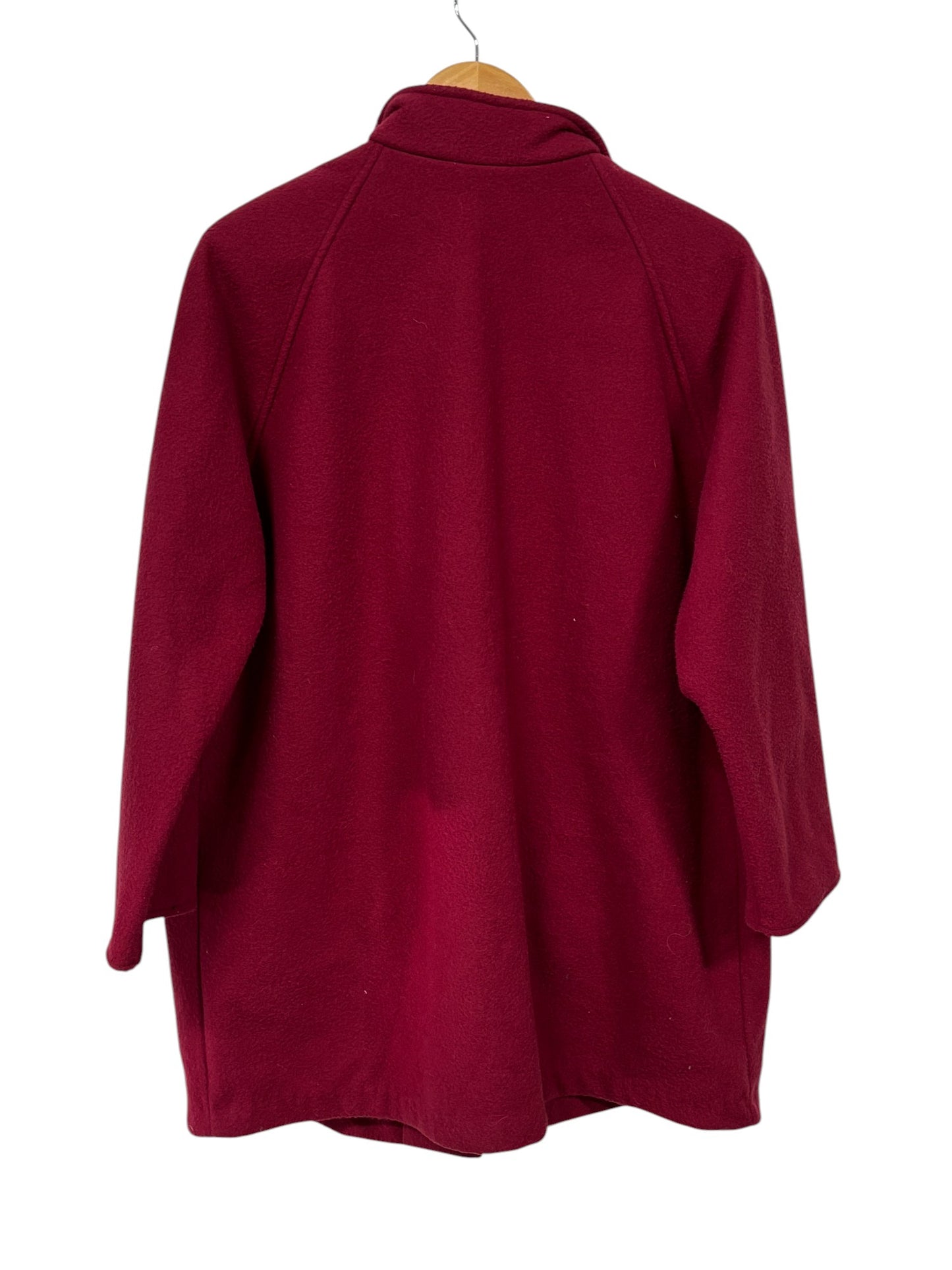 Vintage 90's Women's Red Overcoat Size Medium