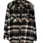 Vintage Wrangler Flannel Pearl Snap Western Button Up Shirt Size XL