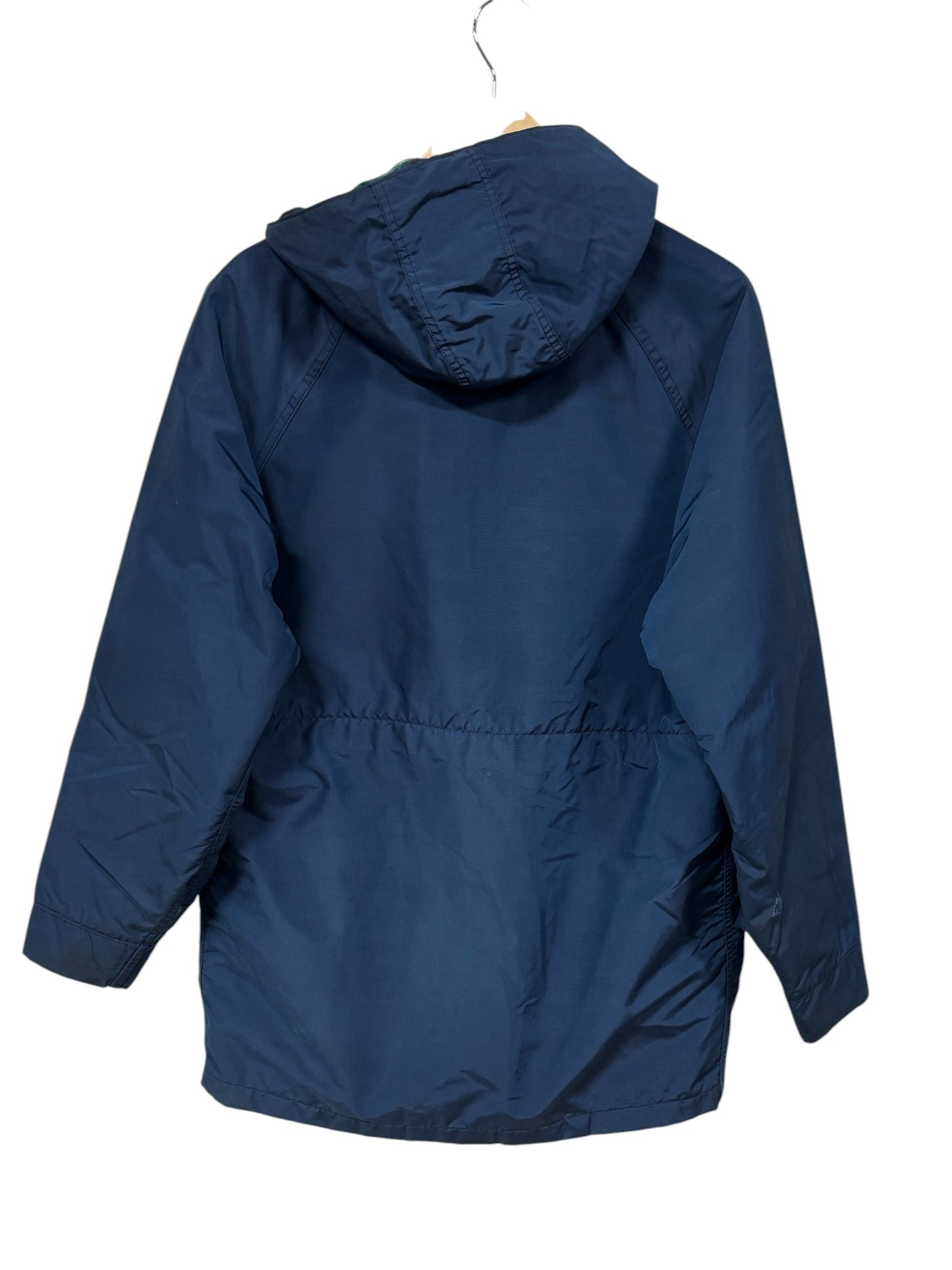 Vintage Woolrich Flannel Lined Blue Parka Jacket Size Medium