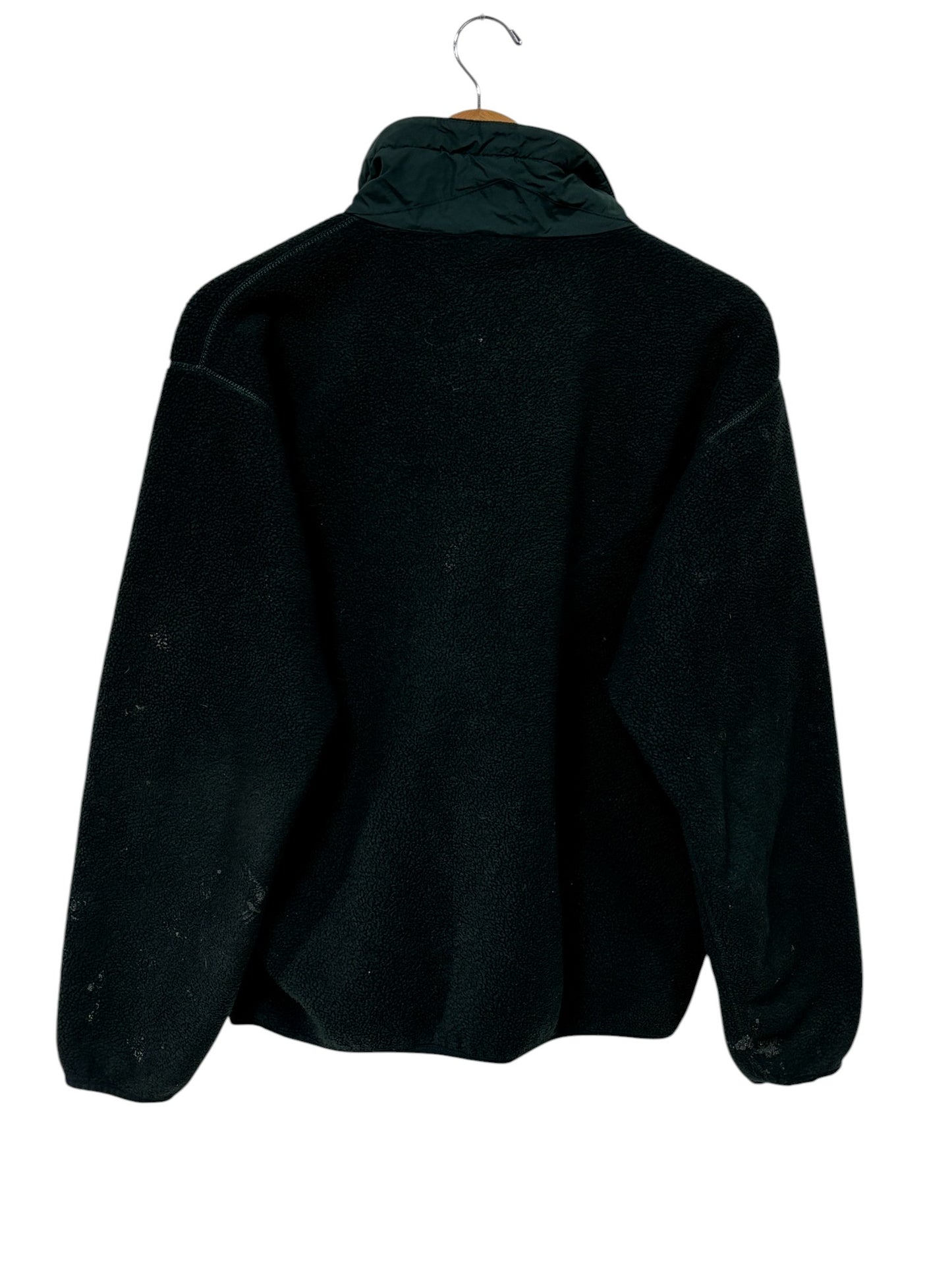 Vintage Patagonia Made in USA Dark Green Fleece Zip Up Jacket Size Large