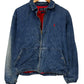 Vintage 80's Polo Ralph Lauren Denim Zip Up Lined Bomber Jacket Size Small