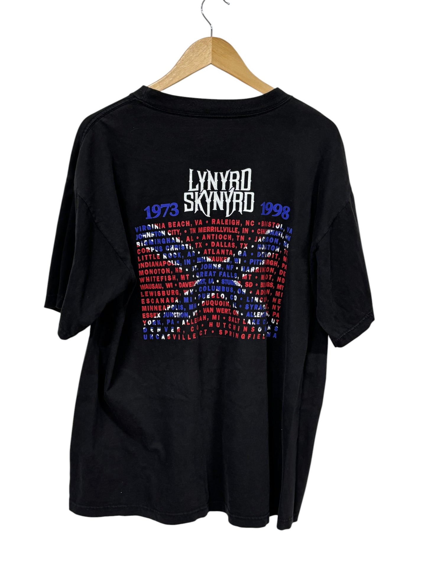 Vintage 1998 Lynyrd Skynrd 25 Years Concert Tour Tee Size XL