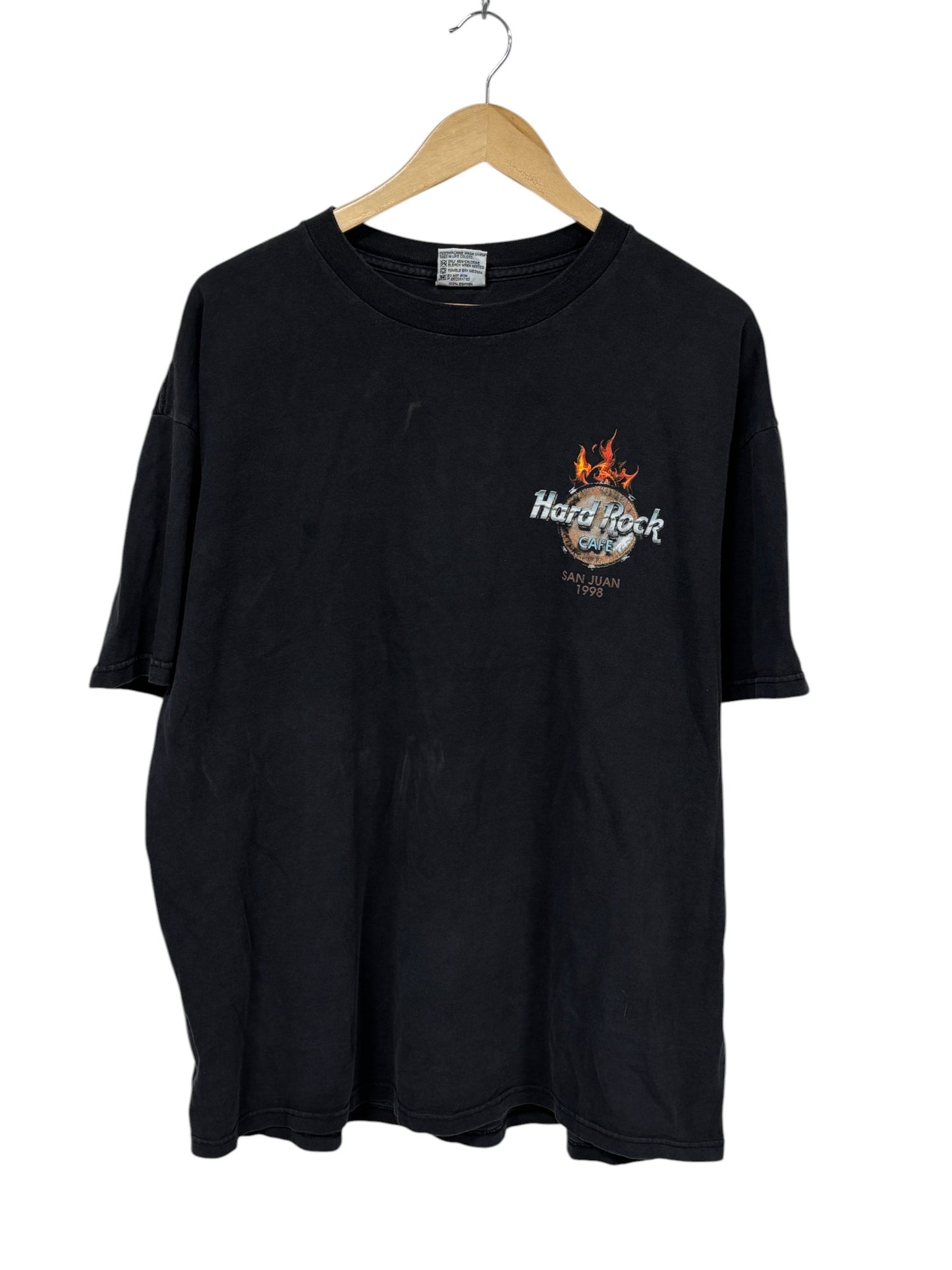 Vintage 1998 Hard Rock Cafe San Juan Graphic Tee Size XL