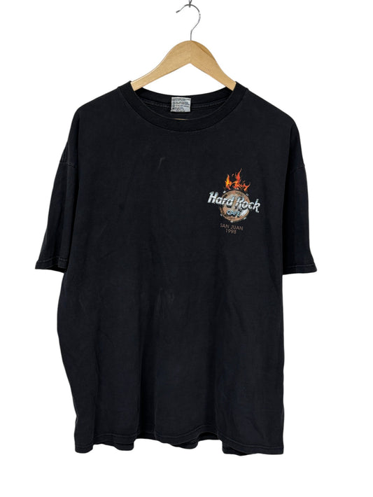 Vintage 1998 Hard Rock Cafe San Juan Graphic Tee Size XL
