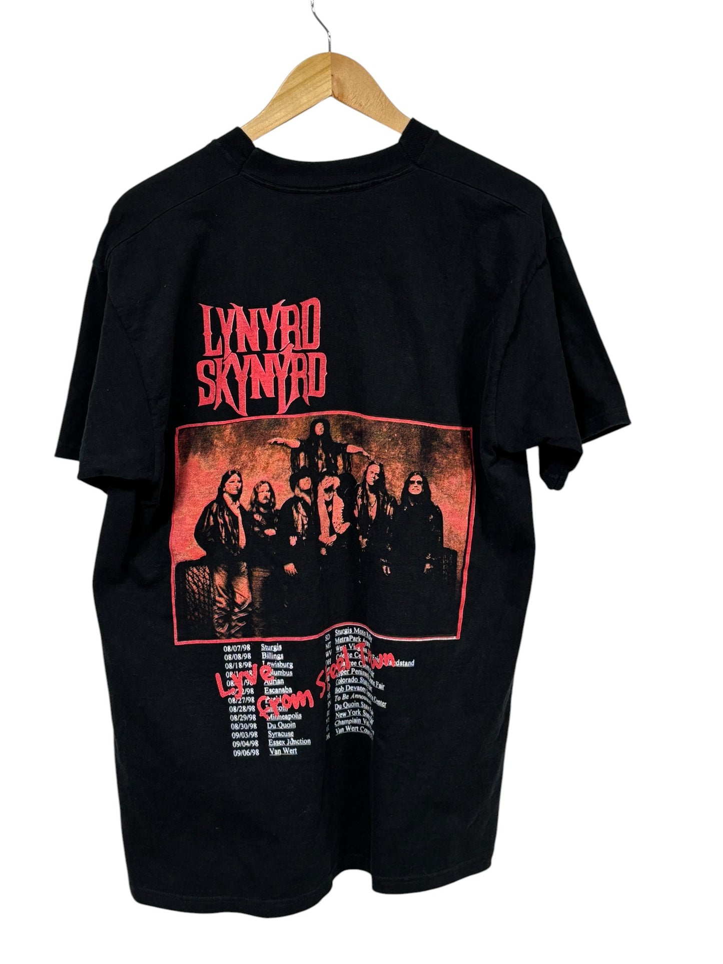 Vintage Harley Davidson Lynyrd Skynrd Live from Steel Town Biker Tee Size XL